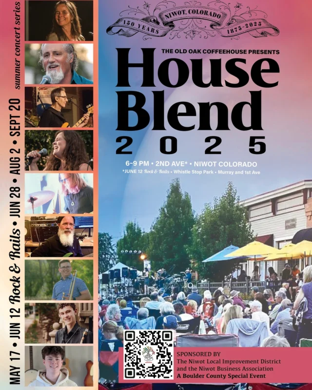 The House Blend Band is kicking off their Summer Concert Series!

Saturday May 17th
Saturday June 28th
Saturday August 2nd
Saturday September 20th 
All shows are 6-9ish pm

Important Information for the concerts: 

- 2nd Avenue from Murray to Franklin Street will be closed for the duration of the event.

- B.Y.O.C- Bring Your Own Chairs - They have a very limited amount of seats; so bring your own lawn chair to set up a comfy spot!

- Spaghetti will be served again! Ordering will take place at the door and pick-up at the big window, to ensure ease and efficiency of getting orders out.

- This summer, they are partnering with @slowfoodboco to provide salads from local farms for each show! (Donations to support the farms and Slow Food are much appreciated!) 

- As in previous concerts, there will be no cover charge